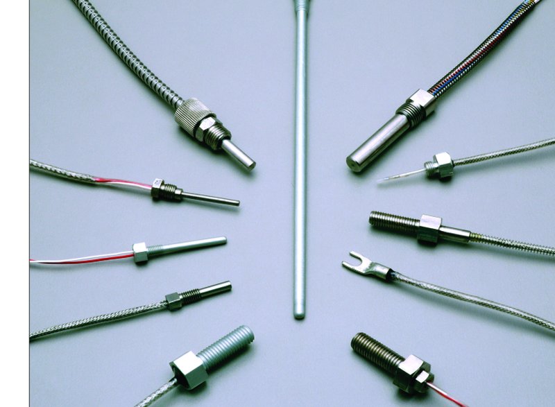 Industrial bearing temperature detectors with chrome stainless housings